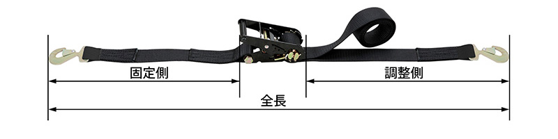 ラチエットバックル RK B SHF (スナップフック フラット形)