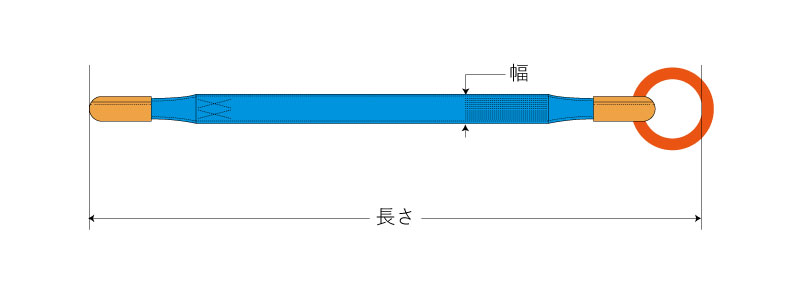 金具付シグナルスリング KSFF 1点吊 1ton 幅35mm 長さ3m 上部フック下部フック シングル形ベルト スリングベルト  5XATcfABsT, DIY、工具 - centralcampo.com.br