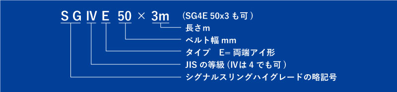 受賞店 SG4E505 東レインターナショナル 株 シライ シグナルスリングHG 両端アイ形 幅50mm 長さ5.0m SG4E50-5 JP店 